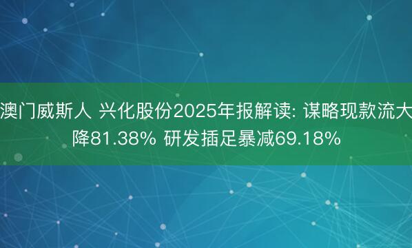 澳门威斯人 兴化股份2025年报解读: 谋略现款流大降81.38% 研发插足暴减69.18%